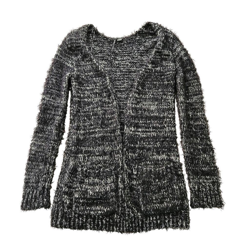 Open Front Fuzzy Cardigan Sweater. Front pickets. Size Large.